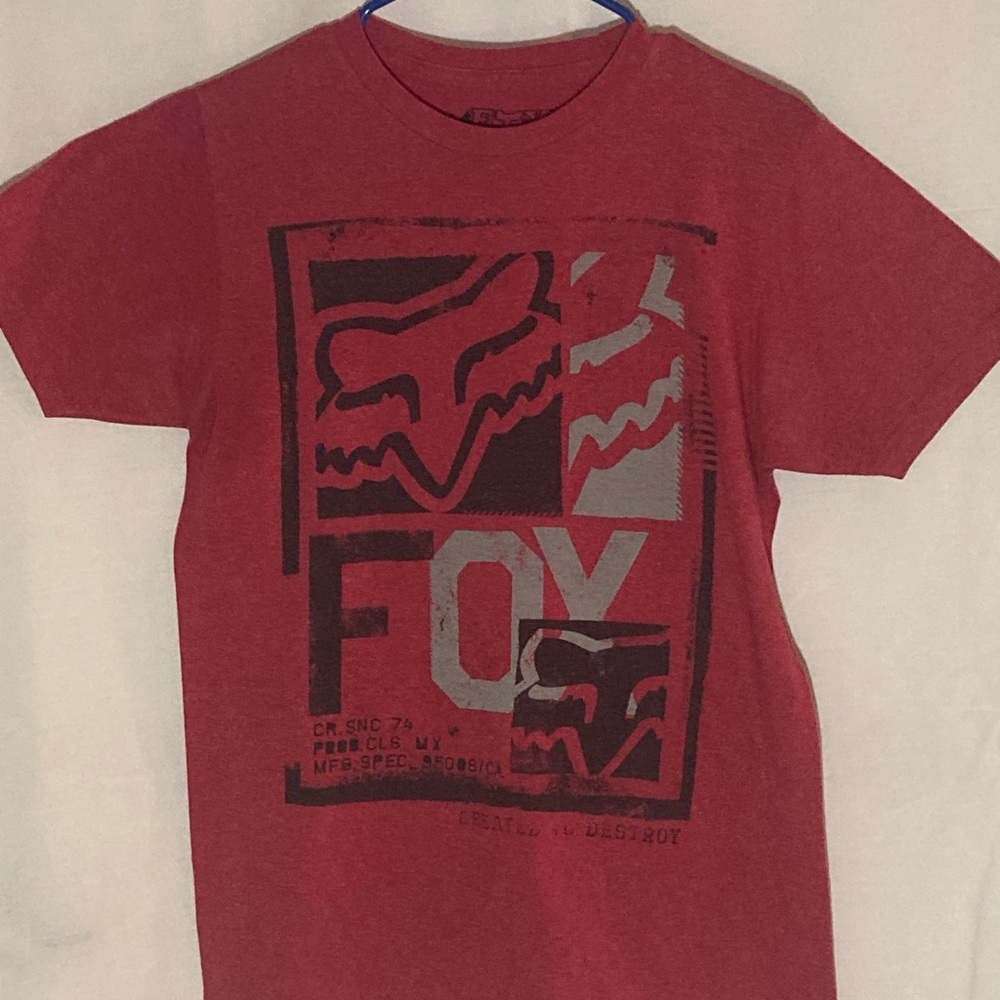 Fox Racing Red Short Sleeve Tshirt